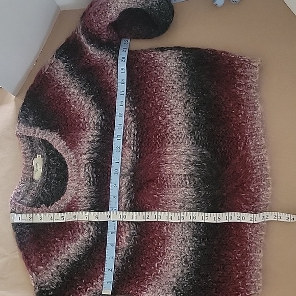 Nordstrom elevenparis 'Tucy' Striped Mohair Blend Cable Knit Sweater, Size M - Picture 7 of 9